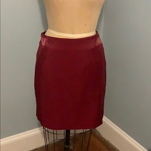 Burgundy Shimmer Skirt, SZ 8